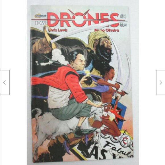 Set of 5: IDW Drones Comic Books #1 2 3 4 5 Lewis Oliveira 2015 - Picture 3 of 10